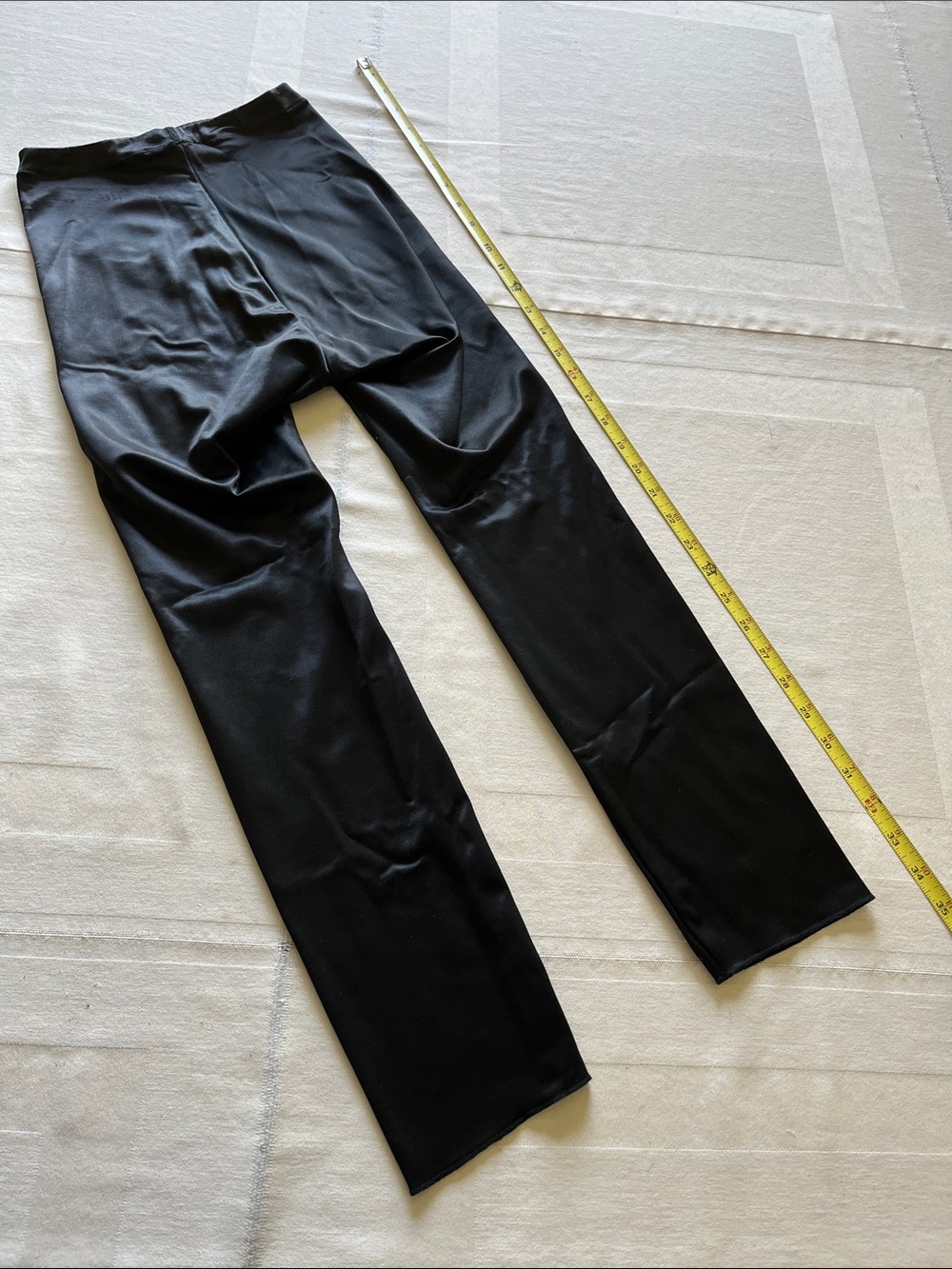 Black Stretch Shapewear-Seamless Straight-Leg Size Large
